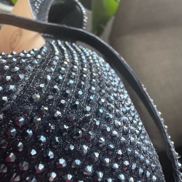 MICHAEL KORS|Rhinestones Black Stiletto Heels shiny perfect for any occasion - Picture 8 of 8